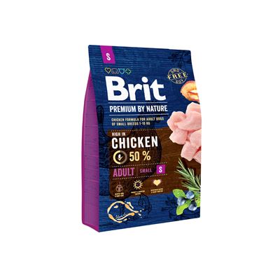 Brit Premium By Nature Adults granule pro psy S 3 kg