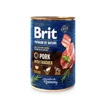 Brit Konzerva pro psy vepřové s průdušnicí 400 g