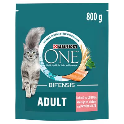 PURINA ONE Bifensis Adult granule pro kočky losos 800/750 g