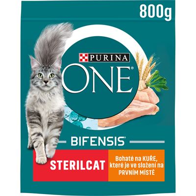 PURINA ONE Bifensis Sterilcat granule pro kočky kuře 800/750 g