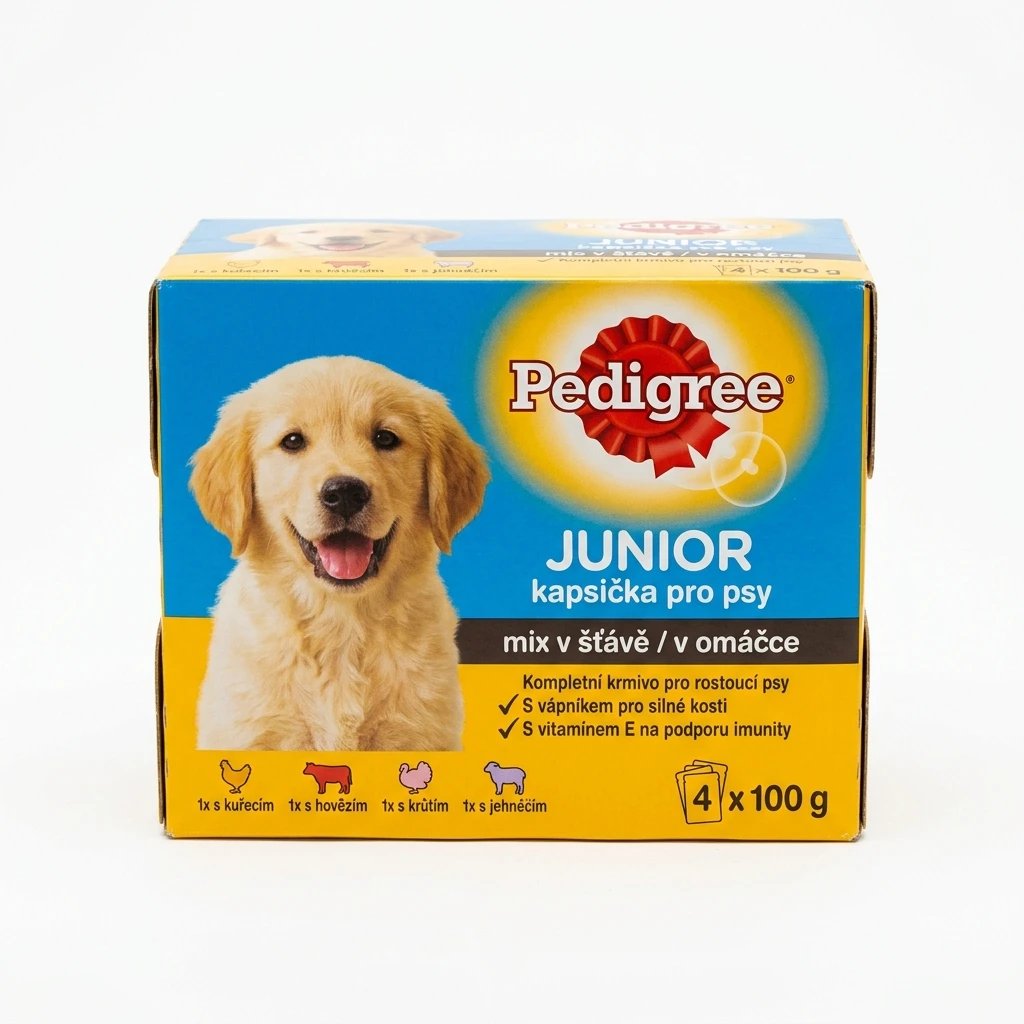Pedigree Junior kapsička pro psy mix 4 x 100 g