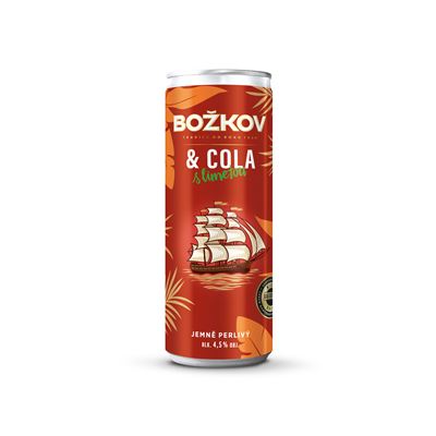 Božkov Originál & cola s limetou 4,5 % 12 x 250 ml
