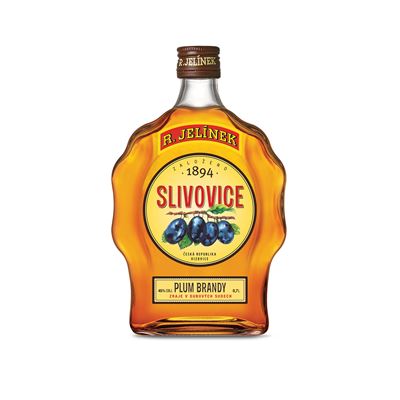 R. JELÍNEK Slivovice zlatá budík 3yo 45% 6 x 700 ml