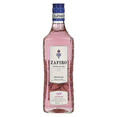 ZAFIRO Strawberry/jahoda Gin 37,5 % 1 l