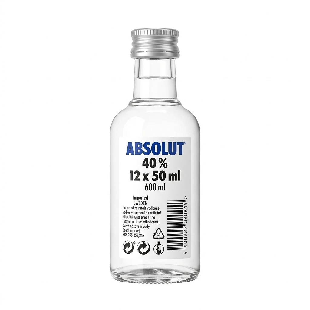 ABSOLUT 40 % 12 x 50 ml