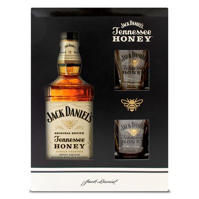 JACK DANIEL'S Honey 35 % 700 ml + sklo 2 ks
