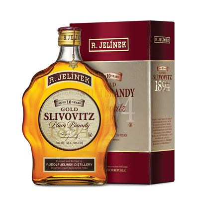 R. JELÍNEK Kosher Slivovice zlatá 10 yo 50 % 700 ml