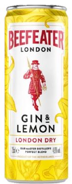 BEEFEATER Gin & Lemon 4,9 % 12 x 250 ml