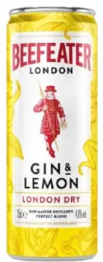 BEEFEATER Gin & Lemon 4,9 % 12 x 250 ml