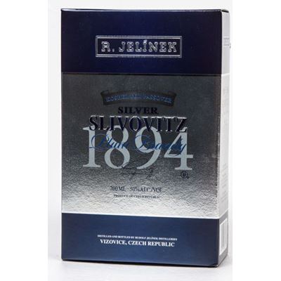 R. JELÍNEK Slivovitz Kosher Silver budík 50% 700 ml