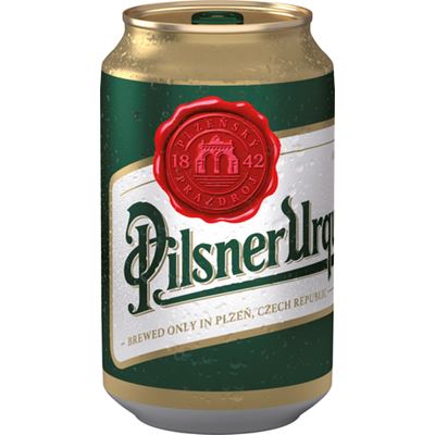 Pilsner Urquell Pivo světlý ležák 24 x 330 ml plech