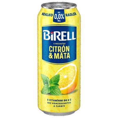 BIRELL Citrón máta 6 x 500 ml plech multipack