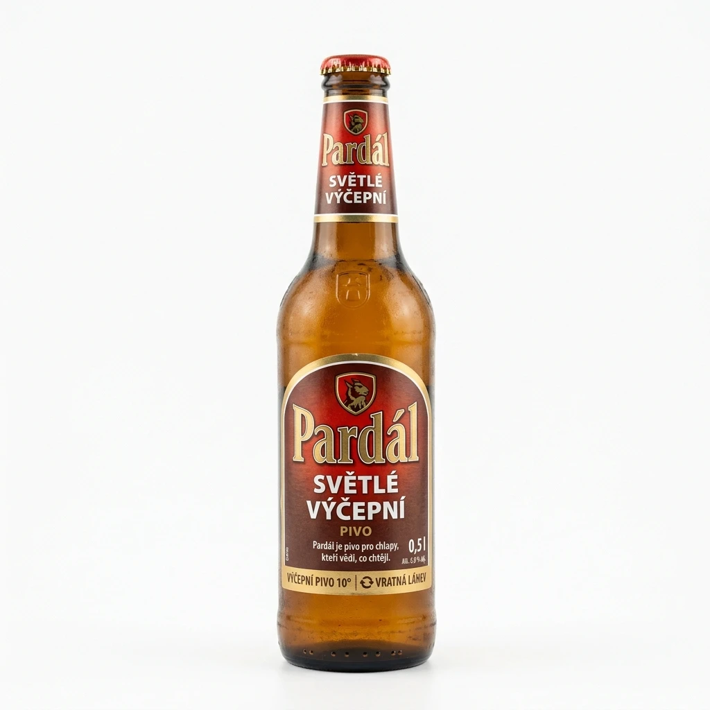 Pardál Pivo světlé výčepní 20 x 500 ml vratná láhev