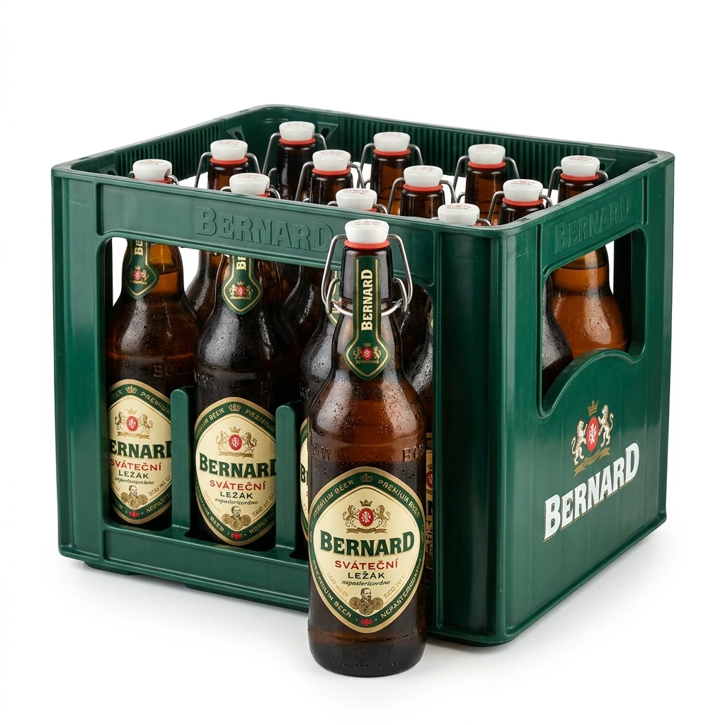 Bernard Pivo sváteční ležák s keramickým uzávěrem 11 x 500 ml vratná láhev