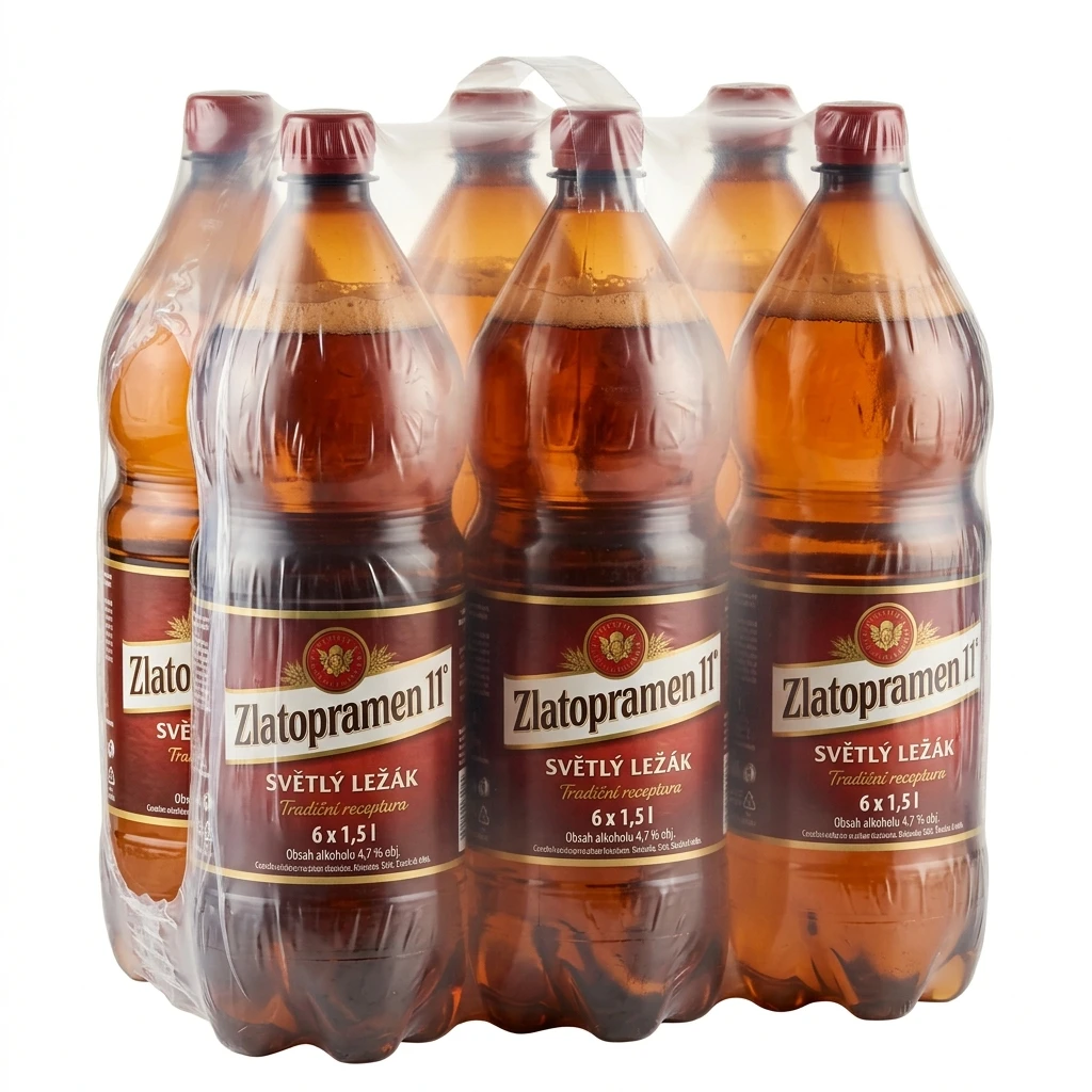 Zlatopramen Pivo 11° světlý ležák 6 x 1,5 l PET