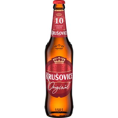 KRUŠOVICE Pivo výčepní 10° 20 x 500 ml vratná láhev