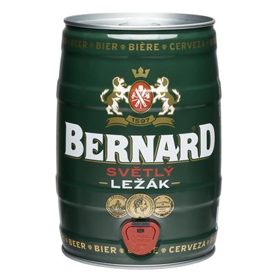 BERNARD Pivo světlý ležák 5 l plech