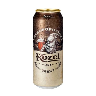 VELKOPOPOVICKÝ Kozel Pivo černé 24 x 500 ml plech