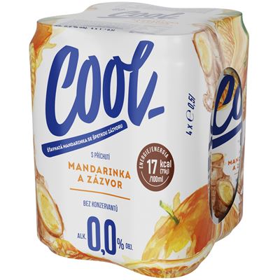 Cool+ Mind mandarinka zázvor 24 x 500 ml