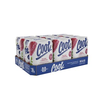 Cool Pivo nealkoholické malina borůvka 24 x 500 ml