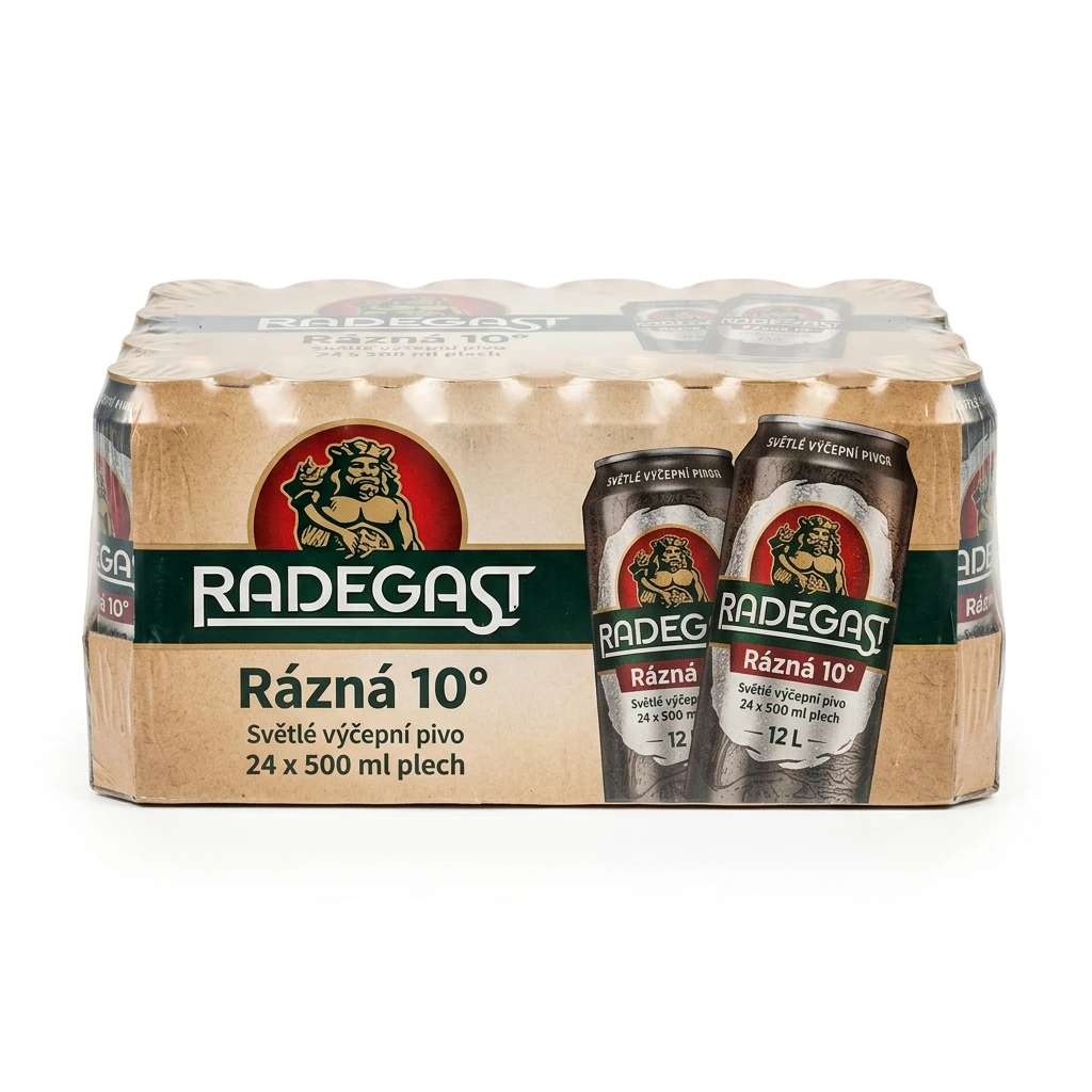 RADEGAST Rázná 10° pivo 24 x 500 ml plech