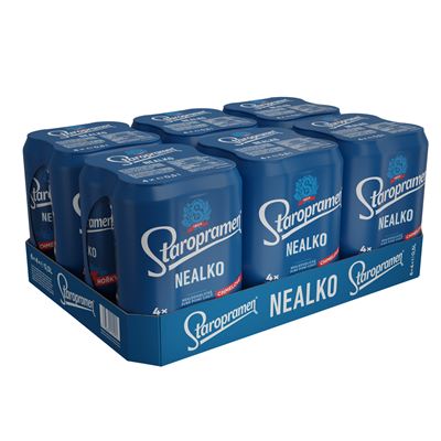 Staropramen Pivo nealkoholické 24 x 500 ml plech