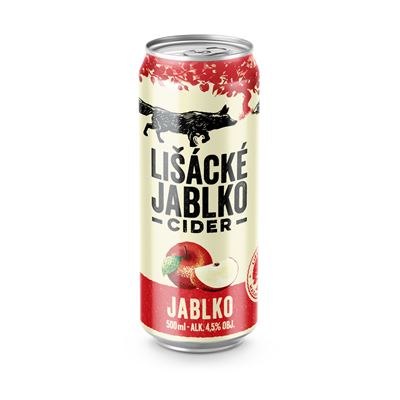 LIŠÁCKÉ JABLKO Cider jablko 24 x 500 ml plech