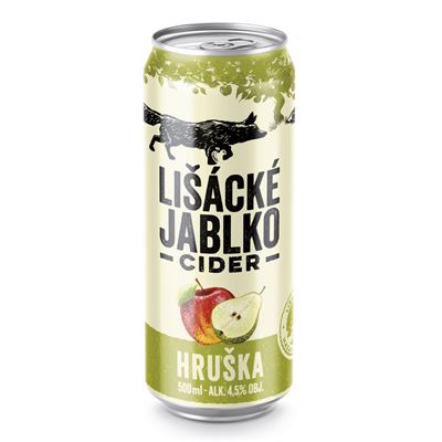 LIŠÁCKÉ JABLKO Cider hruška 24 x 500 ml plech