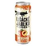 LIŠÁCKÉ JABLKO Cider meruňka 24 x 500 ml plech