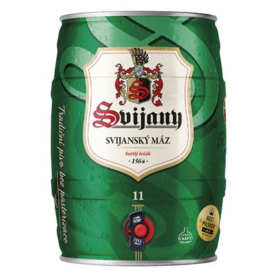 Svijany Svijanský máz 11°světlý ležák bez pasterizace 5 l KEG