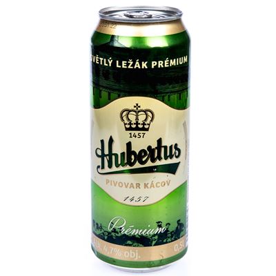 Hubertus Světlý ležák 500 ml plech