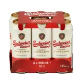 Budweiser Budvar Original Pivo 6 x 500 ml plech