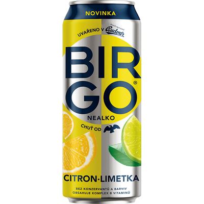 BIRGO Citron lime nealkoholické 24 x 500 ml plech
