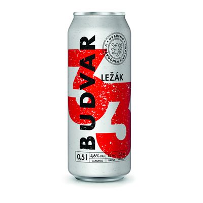 Budvar 33 Ležák 4 x 500 ml plech