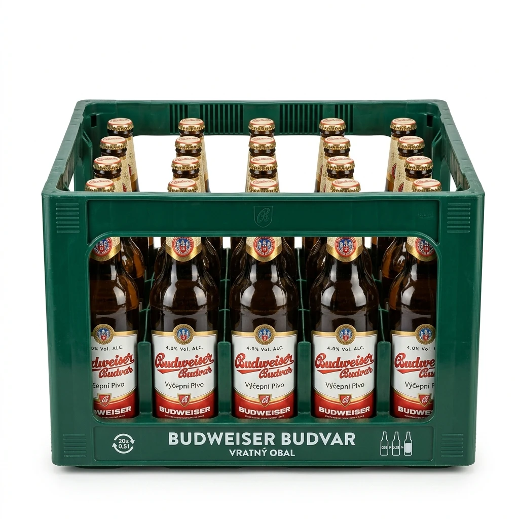 Budvar Výčepní Pivo 20 x 500 ml vratná láhev