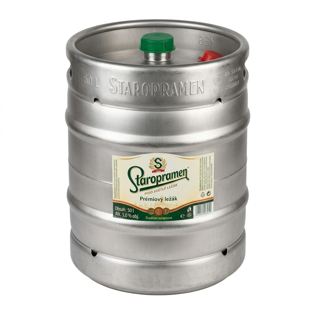 Staropramen Pivo světlý ležák 50 l KEG