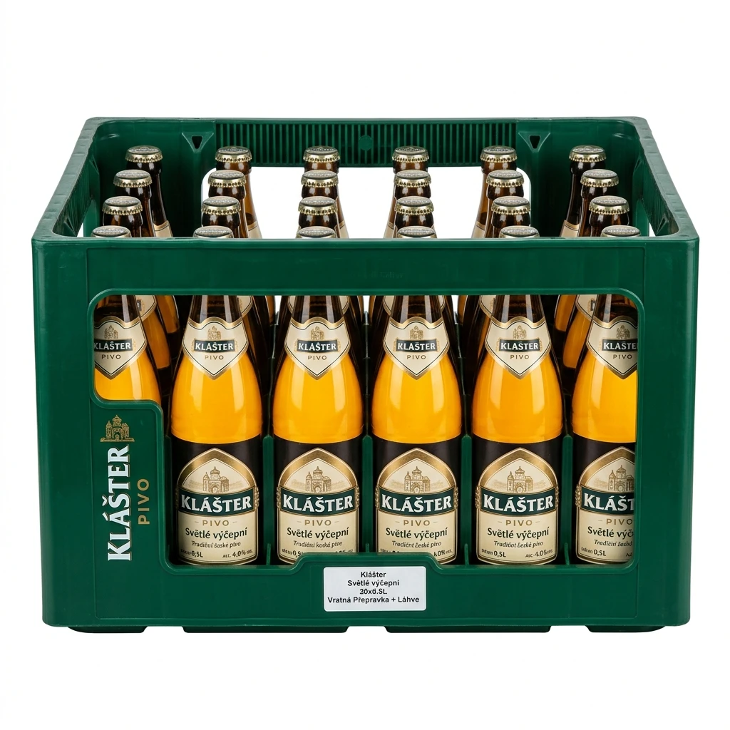 Klášter pivo světlé výčepní 20x500 ml vratná láhev