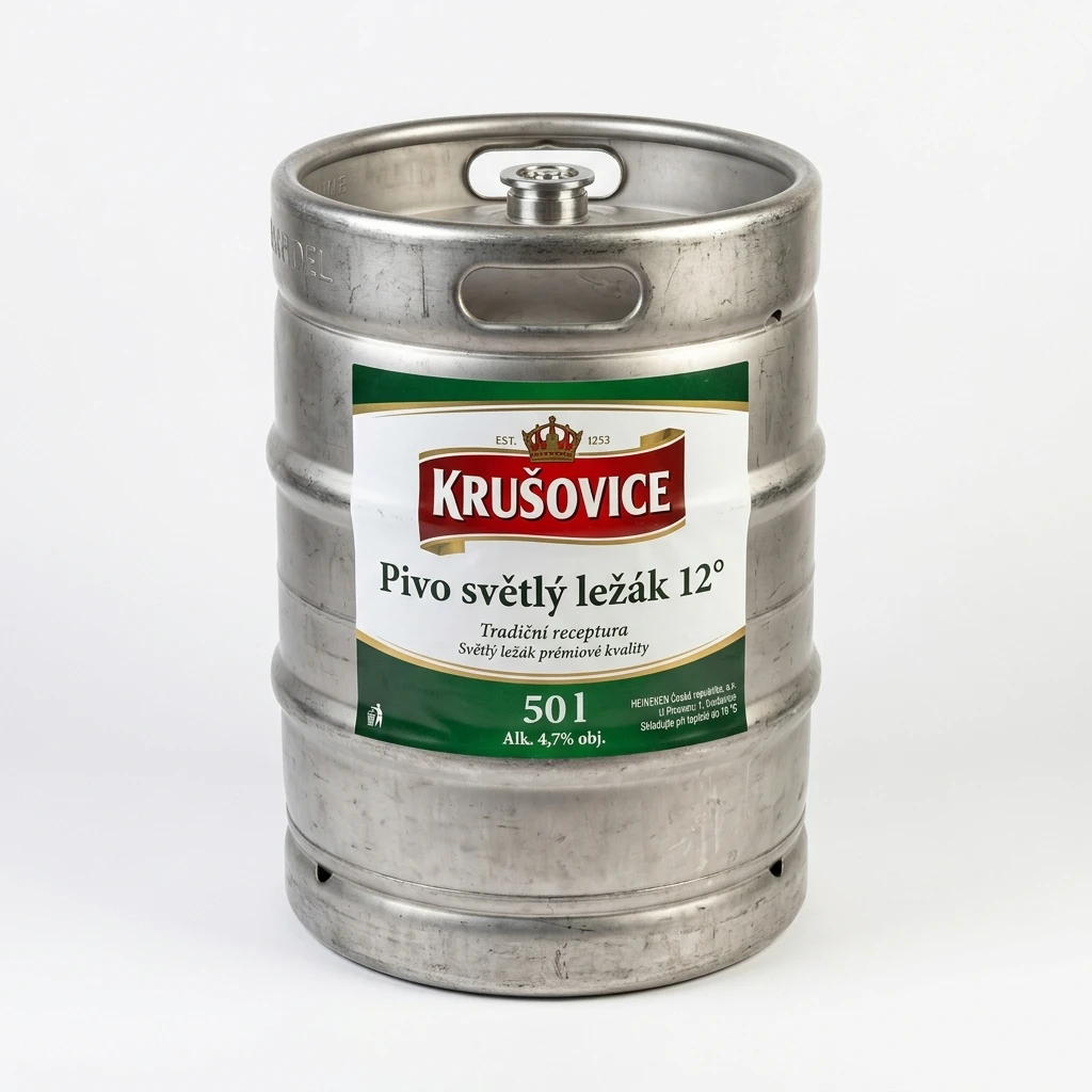 KRUŠOVICE Pivo světlý ležák 12° 50 l KEG