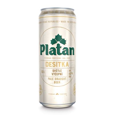 Platan Pivo světlé výčepní 24 x 500 ml plech