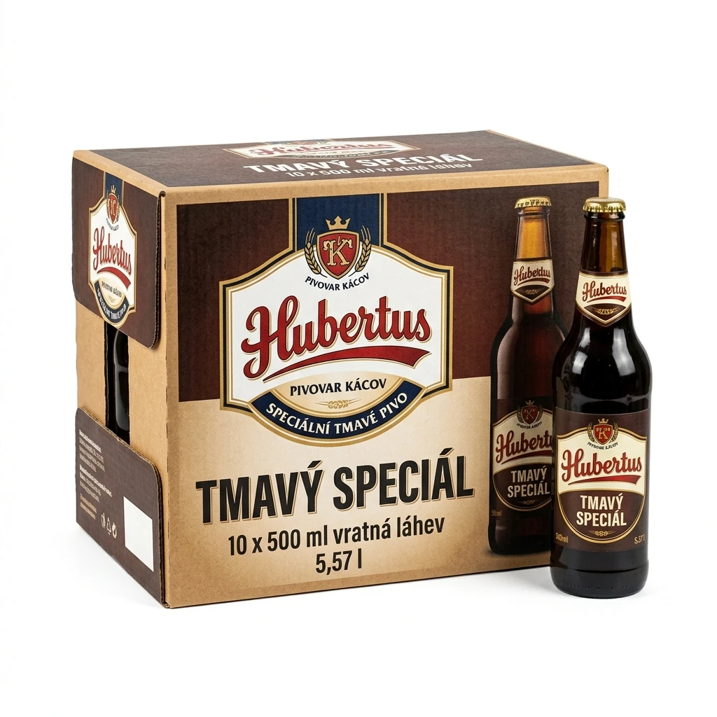 Hubertus Tmavý Speciál 10 x 500 ml vratná láhev
