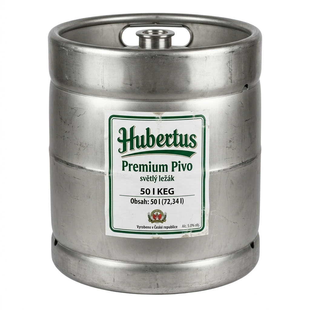 Hubertus Premium Pivo světlý ležák 50 l KEG