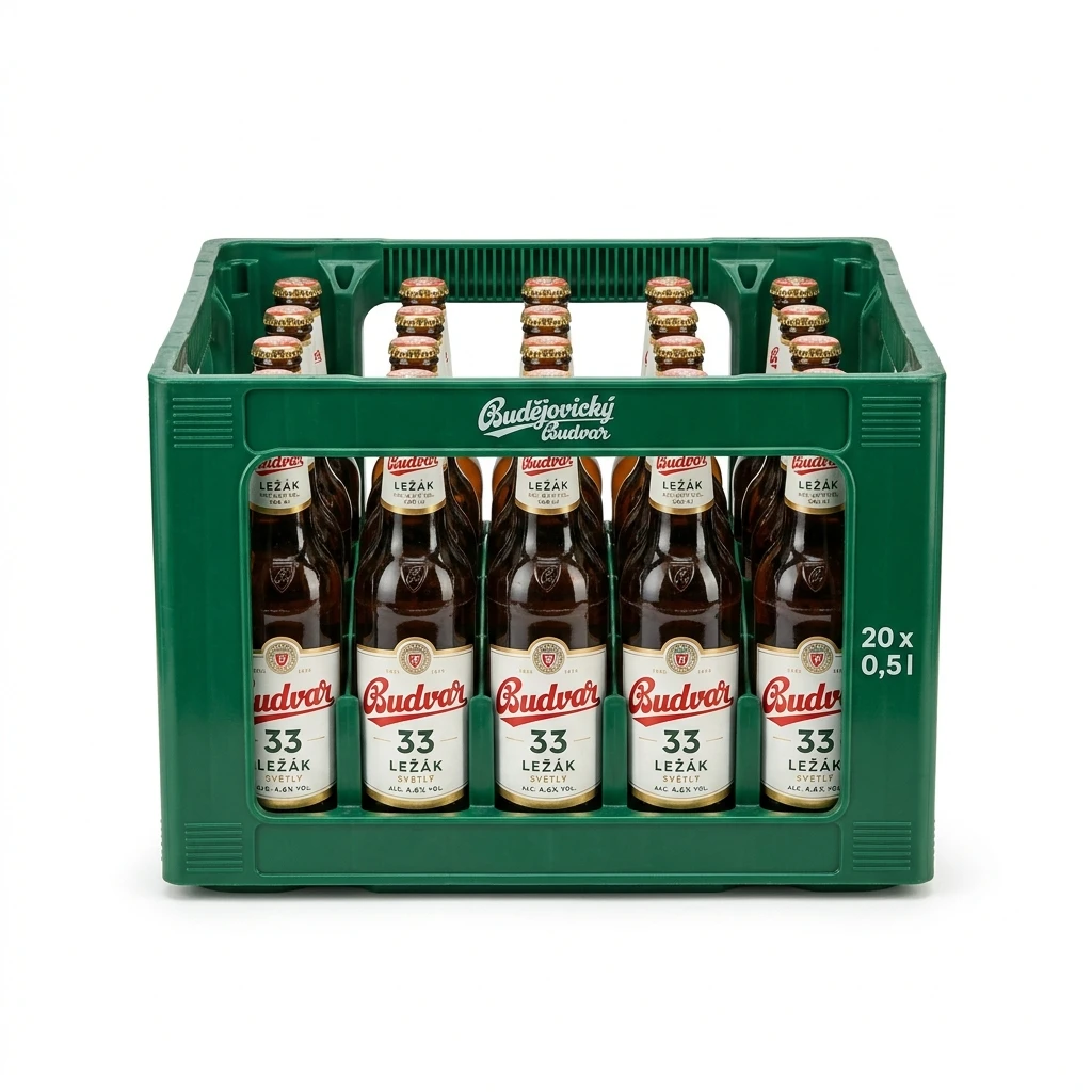 Budvar 33 Ležák 20 x 500 ml vratná láhev