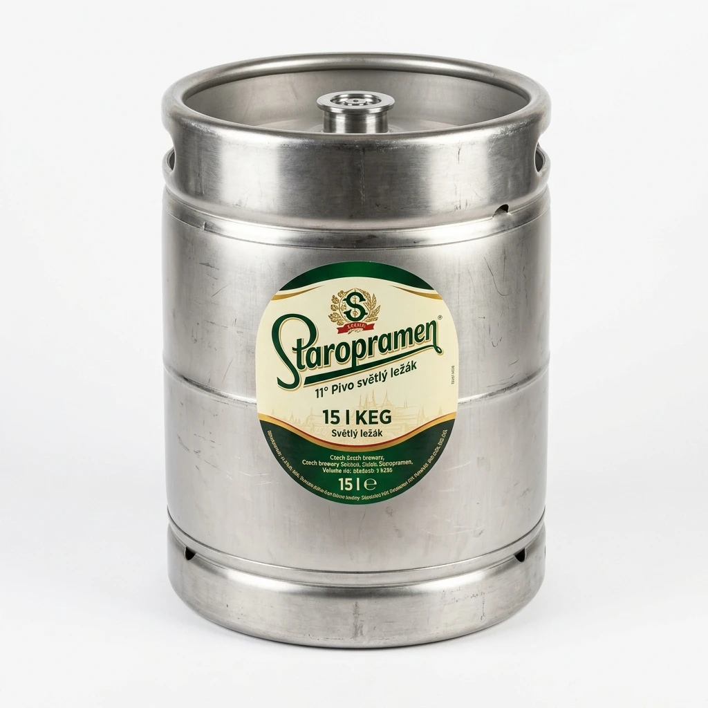 Staropramen 11° Pivo světlý ležák 15 l KEG