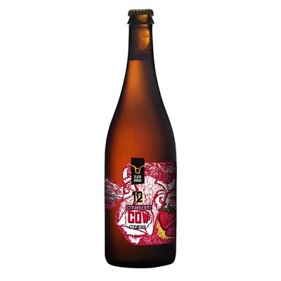 ZLATÁ KRÁVA Strawberry/jahoda 700 ml