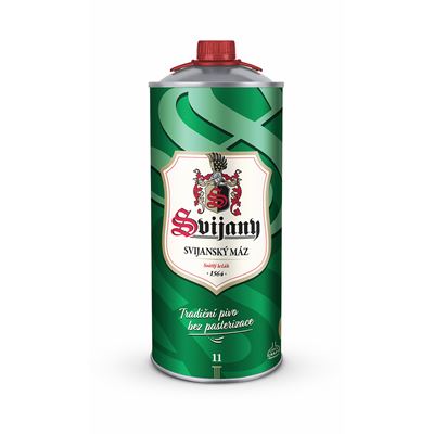 Svijany Máz 11° světlý 2 l plech