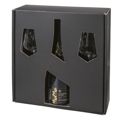 SOMMELIER SELECT Sekt 750 ml + sklo 2 ks Gift box