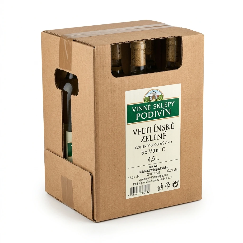 Vinné sklepy Podivín Veltlínské zelené 6 x 750 ml