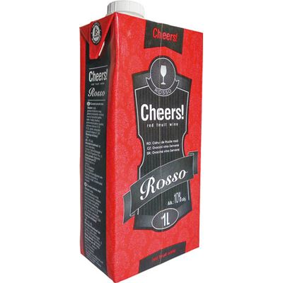 Cheers! Víno červené ovocné 12 x 1 l