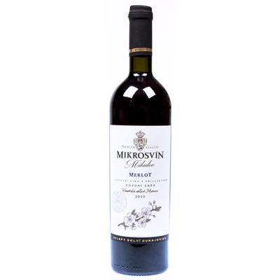 MIKROSVÍN Mikulov Flower Line Merlot pozdní sběr 6 x 750 ml