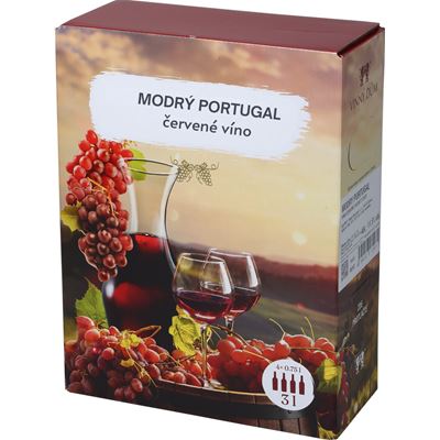 VINNÝ DŮM BZENEC Modrý Portugal víno suché 3 l BiB